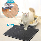 Tapete Para Capturar Arena Para Gatos, Tapete Para Trampa De Arena Para Gatitos Impermeable -16"-20"-