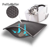 Tapete Para Capturar Arena Para Gatos, Tapete Para Trampa De Arena Para Gatitos Impermeable -16"-20"-