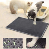 Tapete Para Capturar Arena Para Gatos, Tapete Para Trampa De Arena Para Gatitos Impermeable -16"-20"-