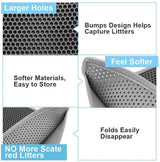 Tapete Para Capturar Arena Para Gatos, Tapete Para Trampa De Arena Para Gatitos Impermeable -16"-20"-