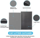 Tapete Para Capturar Arena Para Gatos, Tapete Para Trampa De Arena Para Gatitos Impermeable -16"-20"-