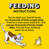 Jumbo Stuffed Cat Treats, Crunchy and Soft Cat Treats, Tasty Chicken Flavor, 2.5 Oz. Pouch (Pack of 12)
